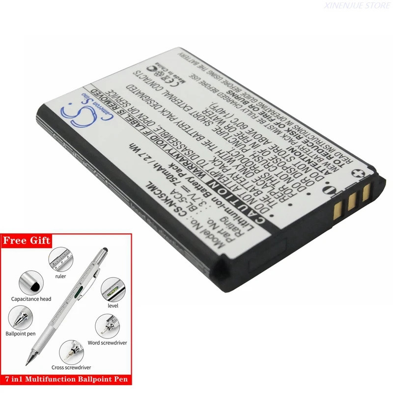 CS แบตเตอรี่ BL-5C สําหรับ Nokia 3620, 3650,3660,6030,6108,6270,6600,6682,7600,7610,2600,6630,N70,N7