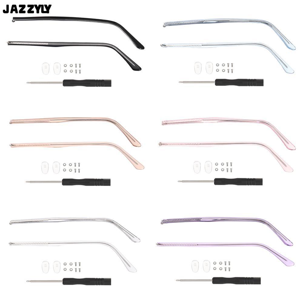 จัดส่งรวดเร็วJAZZYLY 1 คู่แว่นตาแขนโลหะ Anti-Slip Universal Spectacle กรอบ