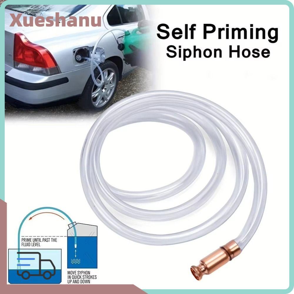 XUESEE Siphon ท่ออเนกประสงค์ 1-5M ความยาวความปลอดภัย Self Priming Siphon, แก๊ส Siphon Transparen Self Priming Tube เบนซิน/แก๊ส//น้ํา Transfer
