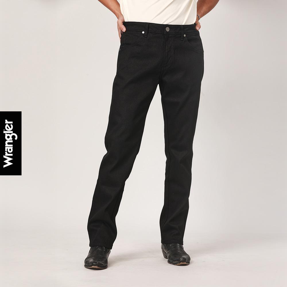 WRANGLER กางเกงยีนส์ผู้ชาย เอวกลาง ทรงตรง รุ่น WR F325MGREF23 สีดำ