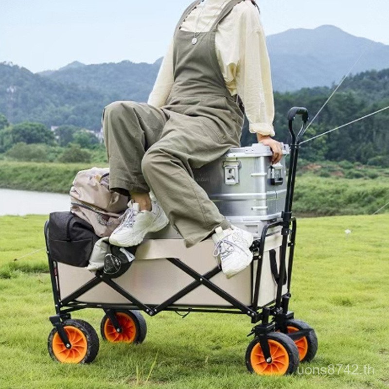 Outdoor Camping Trolley Stall Shopping Outdoor Camping พับ Camping รถเข็นรถเข็น Camping Trailer MK4G