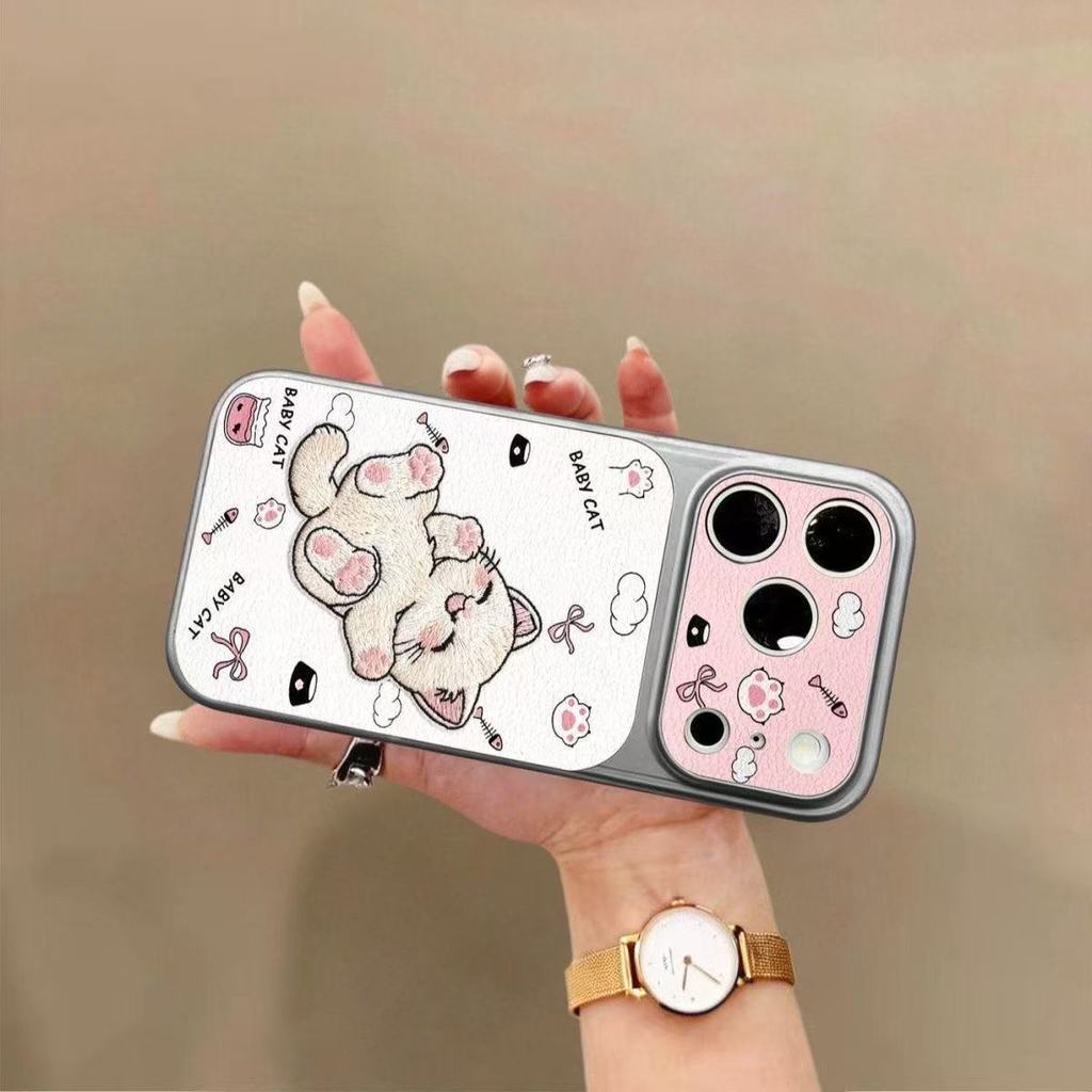 SUN👏ปลี่ยนเป็น 17 Pro Max ได้ทันที  ใส่แล้วเหมือนไอโฟน17 เคสแข็ง เคสไอโฟน for iPhone 13 11 14 16 15 12 Pro Maxหนังสัตว์