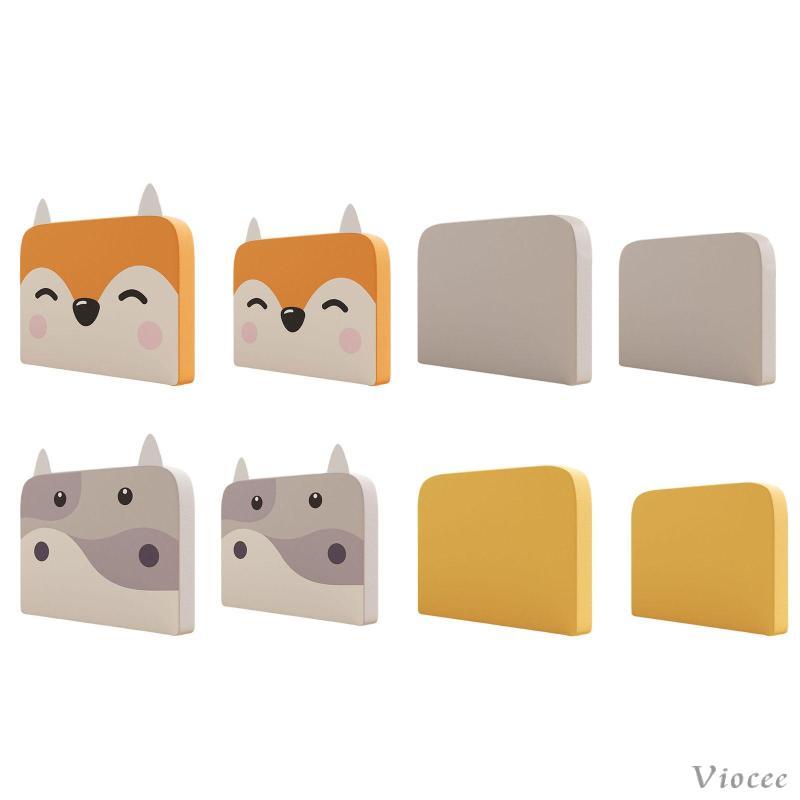 [Viocee] Nursery Bed Bumper Cushion Anti Rolling Side Rails Pad หนาสําหรับเด็ก