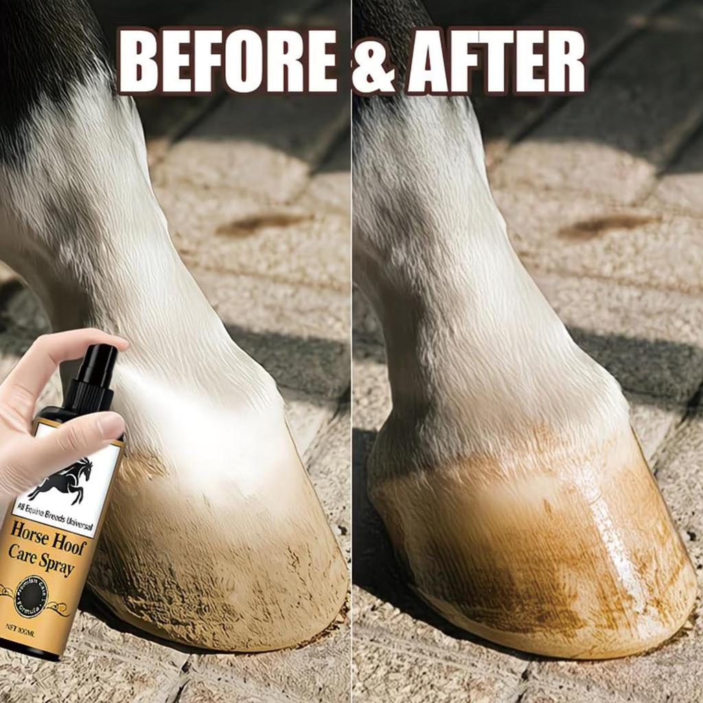 Horse Hoof Care Oil Spray Non Greasy Moisturizing 100ml Horse Hoof Grooming Oil fescanth