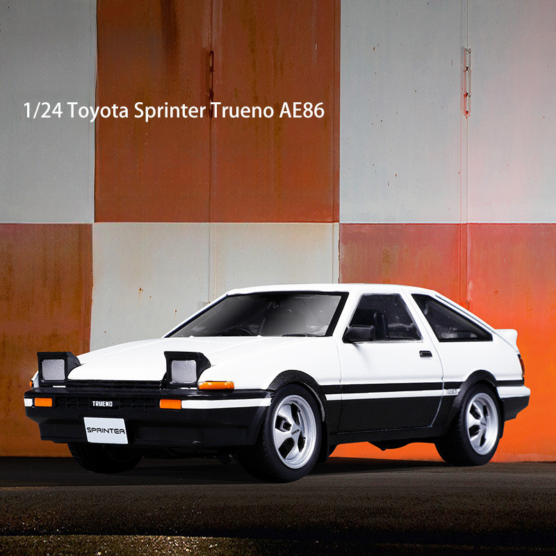 1: 24 Toyota AE86 จําลองรถรุ่นโลหะของเล่นเด็กของสะสม