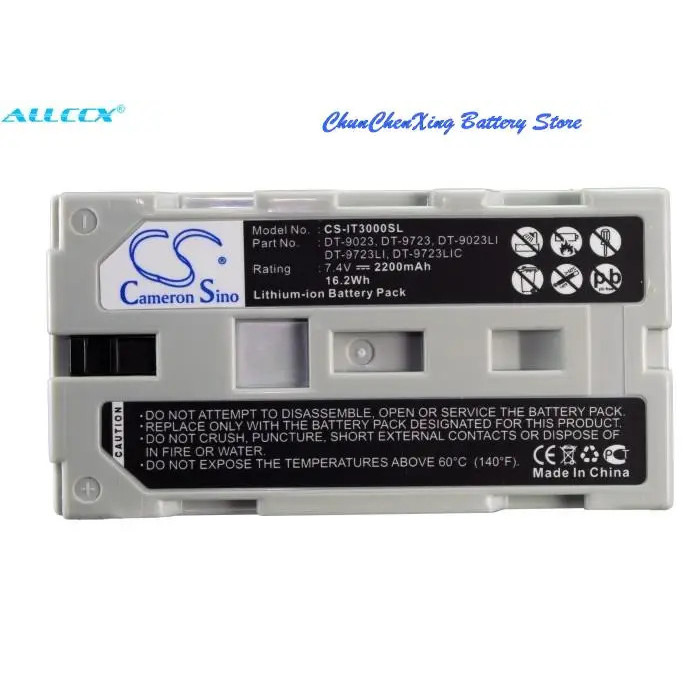 2200mAh แบตเตอรี่ DT-9023,DT-9723 สําหรับ Casio IT2000, IT-2000, IT-2000D30E, IT-3000, IT3100, IT-31