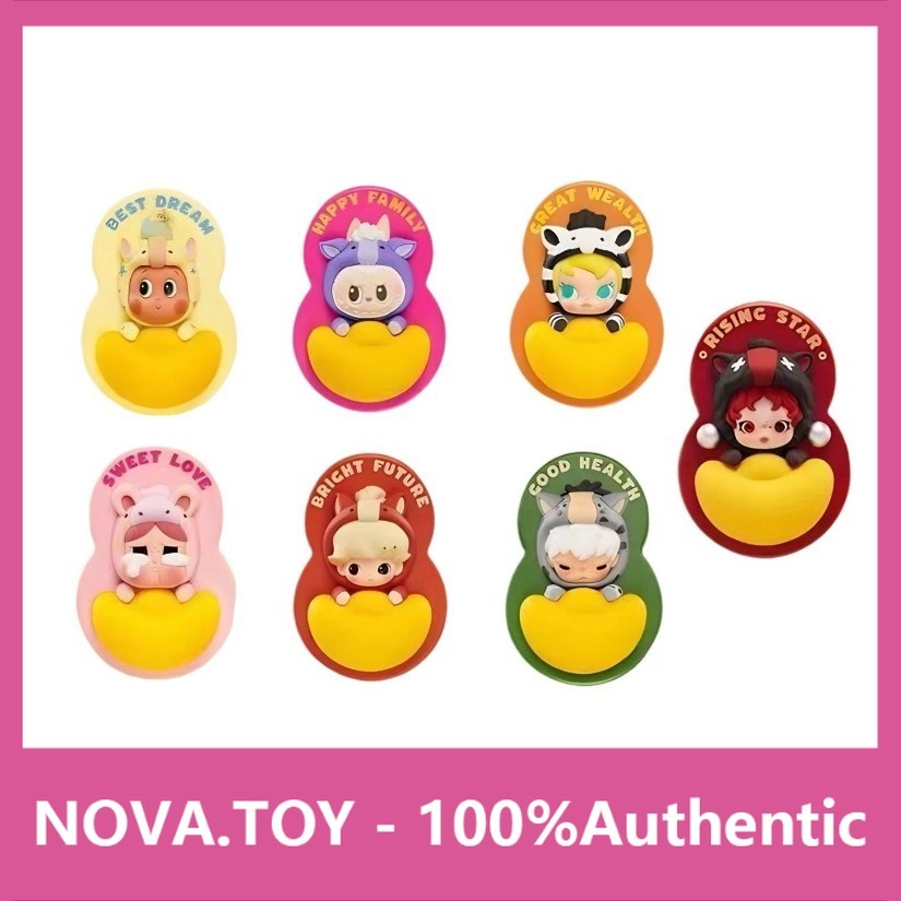 P POPMART POPMART Horsepower Full Open Series สติ๊กเกอร์ติดตู้เย็น Mystery Box Gift