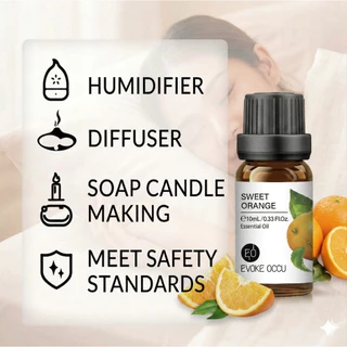 Aliztar 100% Pure Sweet Orange Essential Oil 10 ml น้ำมันหอมระเหยส้มแท้ สำหรับอโรมาเทอราพี เตาอโรมา เครื่องพ่นไอน้ำ ผ...