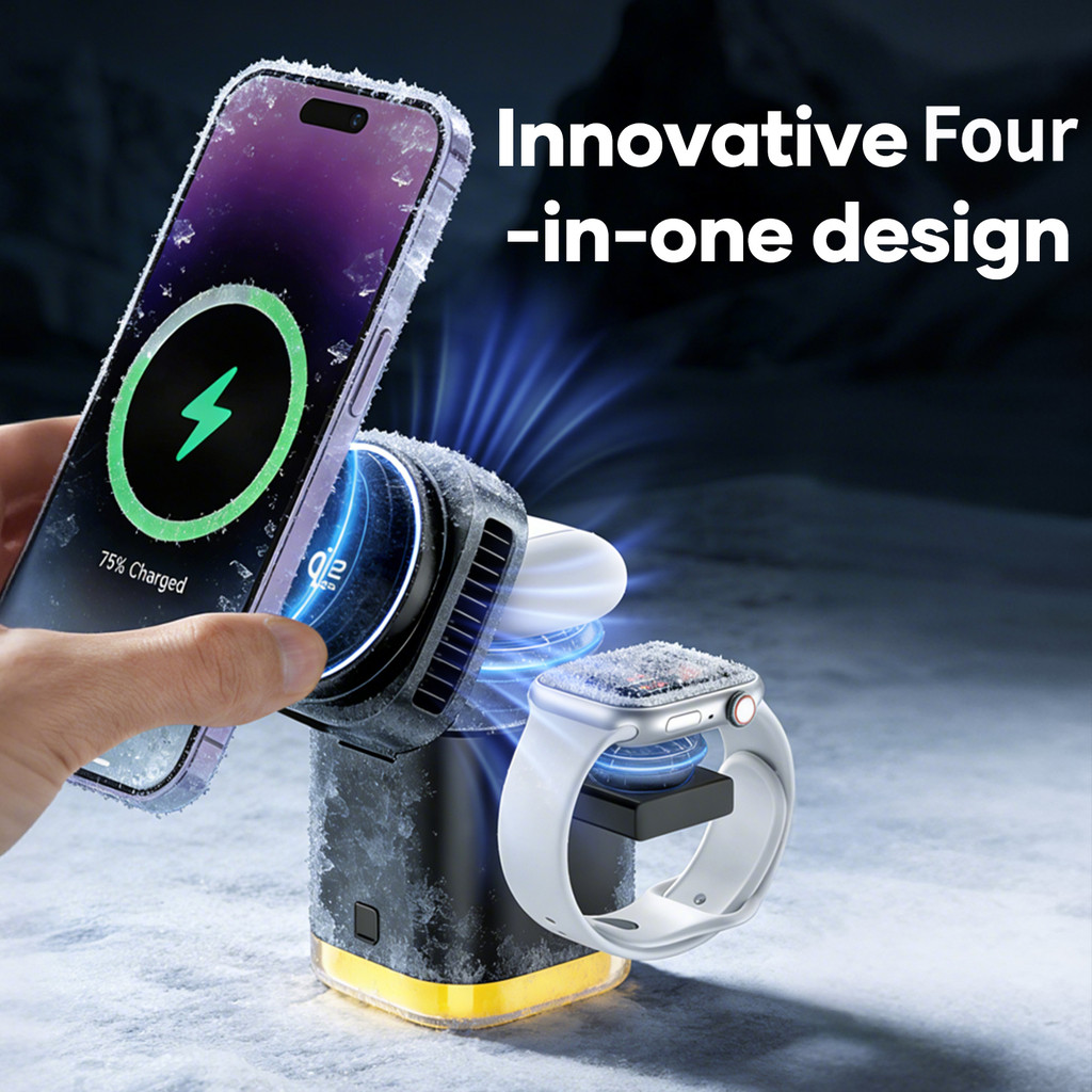 แท่นชาร์จไร้สาย Qi2.2 25W Active Cooling Wireless charging station
