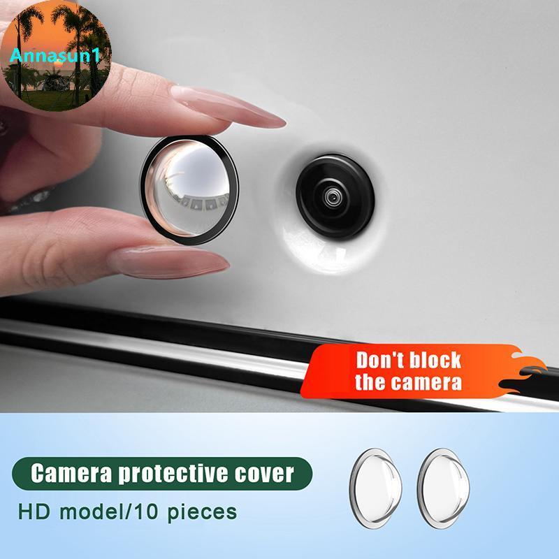 Annasun 10PCS Universal รถกล้องเลนส์ Protector ด้านหลังดู Baup กล้องสําหรับ Rainy Nights ป้องกันรอยขีดข่วน TH