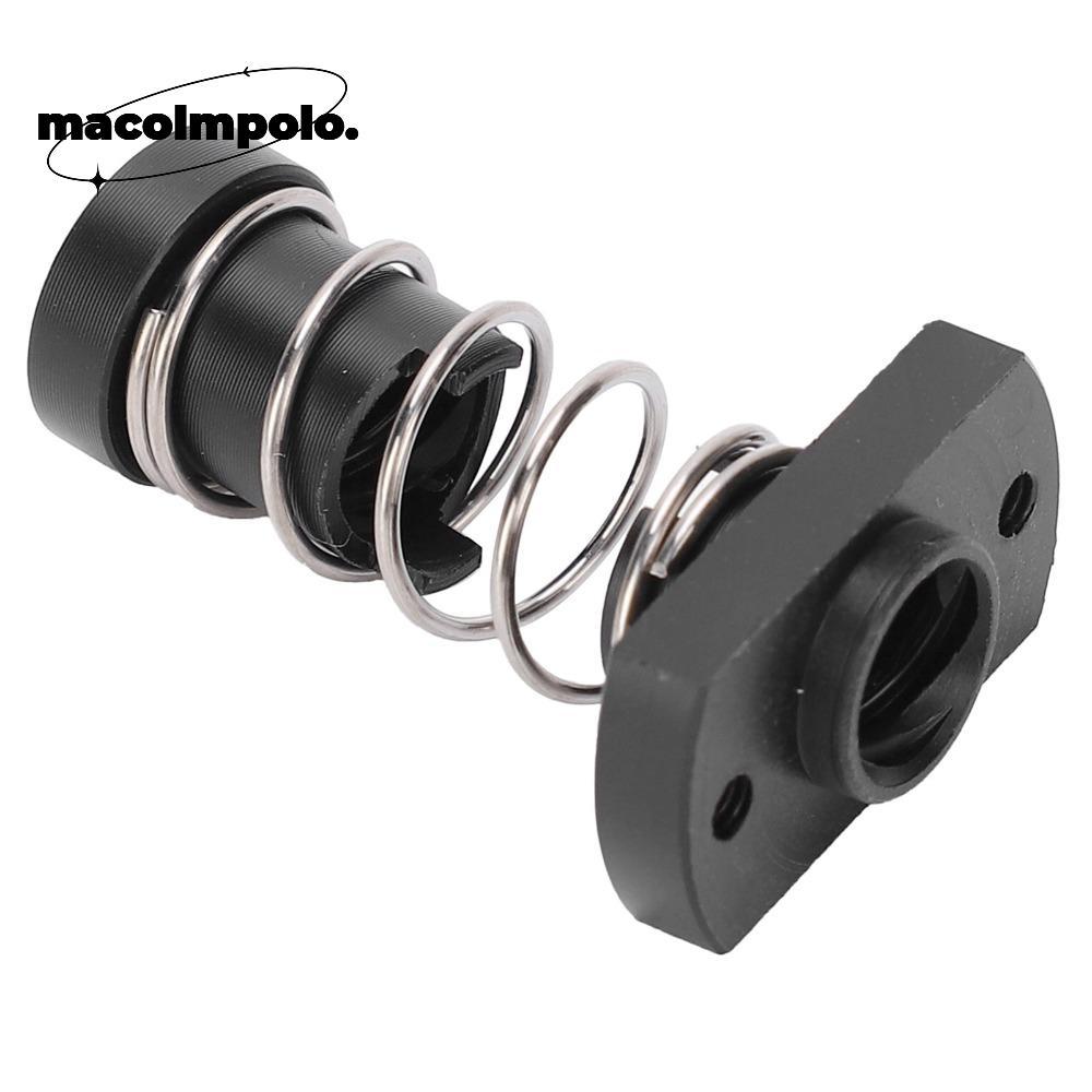 2PCS T8 POM Nut, T8 / Tr8x2 / Tr8x8 POM Anti Backlash Nut, ลด Gap 2 มม.Pitch / 8 มม.สีดํา 4 เริ่มต้น