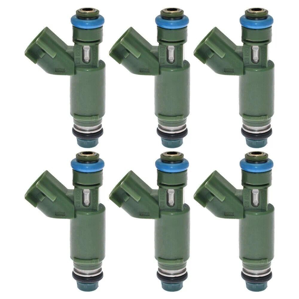 หัวฉีดน้ํามันเชื้อเพลิง 6 ชิ้น 1X43-AB 195500-4011 สําหรับ Jaguar X-Type 2.5L 3.0L 2002-2008 V6 1955