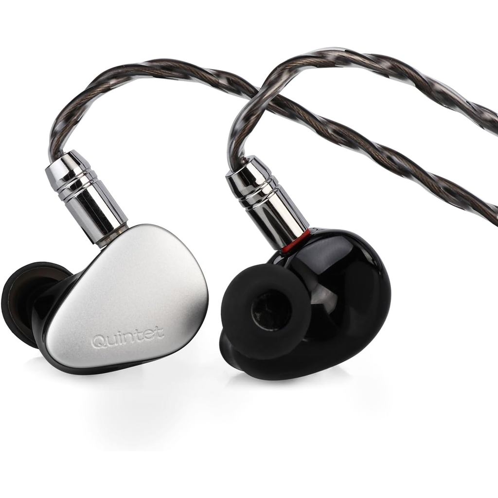 Linsoul Kiwi Ears Quintet ใน Ear Monitor, 1DD + 2BA + 1 Planar + 1 PZT Hybrid Driver หูฟัง, ที่ถอดออ