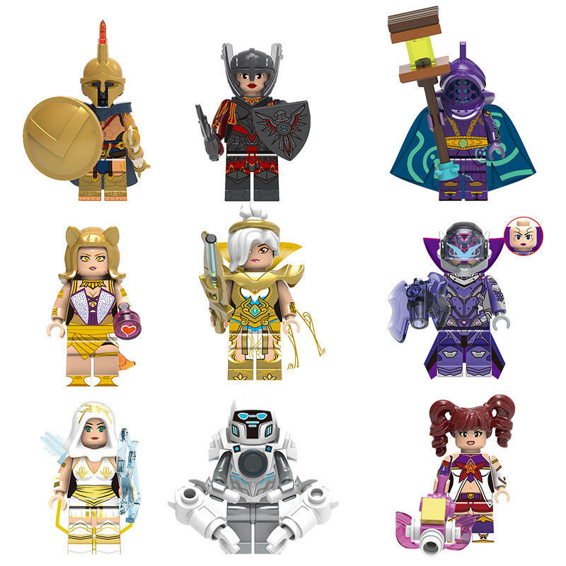 XH1470-XH1478 Minif-igens Building Blocks Riven Jinx Pantheon Ashe Jax ของเล่นเด็ก