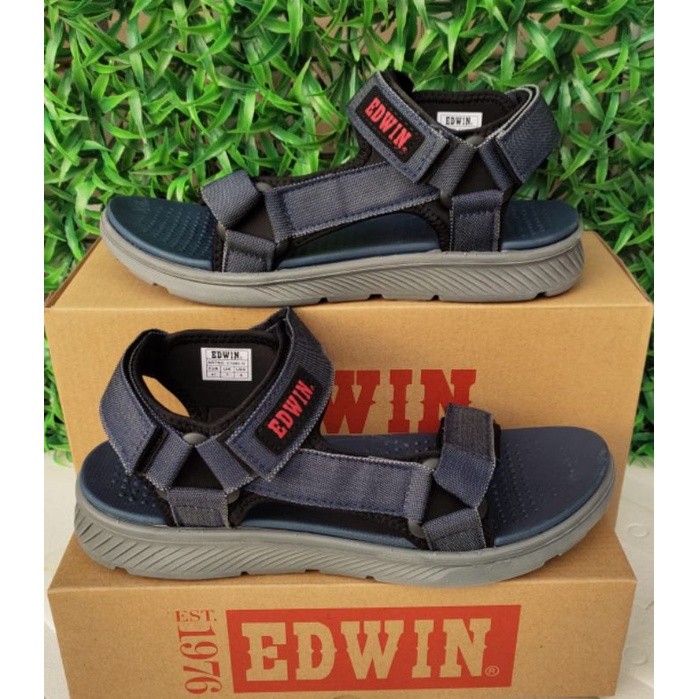 SE8 Edwin 100%ORI รองเท้าแตะน้ําหนักเบาสําหรับผู้ชาย / รองเท้าแตะ Lelaki Selasa Edwin