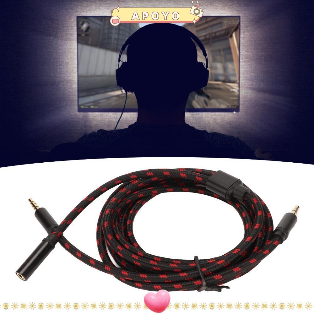 APOYO Chat Link Cable, 3.5 มม. Plug and Play Chat Adapter Cable, ยืดหยุ่น 270 ซม./8.9ft สายสัญญาณเสี