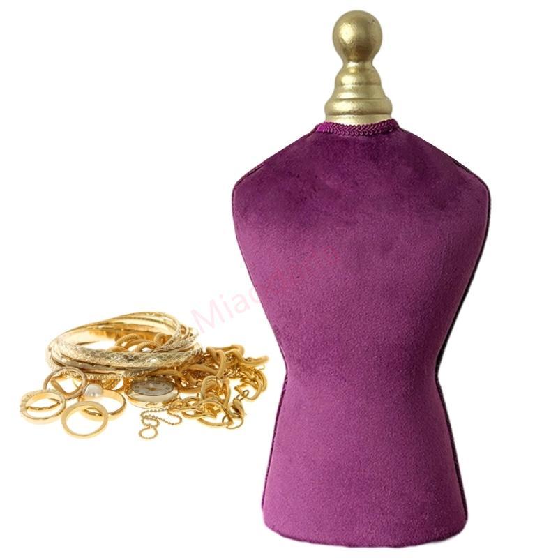 MDD Velvets ฐานจัดเรียงเครื่องประดับสร้อยคอมุก สำหรับการจัดเก็บอย่างมีระเบียบ