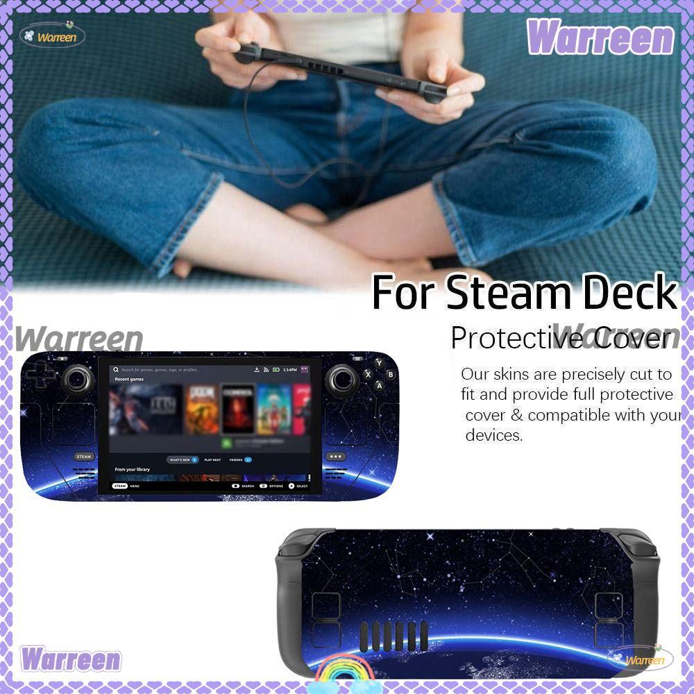 WARREEN สติกเกอร์ไวนิลสําหรับ Steam Deck DIY เกมคอนโซลตกแต่งสําหรับ Steam Deck