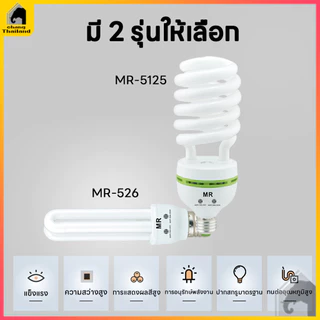 หลอดไฟเกลียว ไฟ LED หลอดไฟ ไฟแต่งห้อง หลอดประหยัดไฟ ขั้วเกลียวE27 รุ่นเฮอริเคน 40W 85W 125W