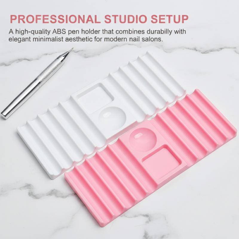 Magwen Nail Art Palette สําหรับเล็บมืออาชีพทนทานผสม Palette พร้อมผู้ถือสําหรับเล็บปากกาและแปรง Creat