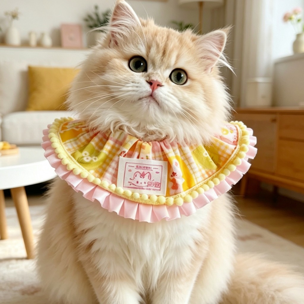 ผ้ากันเปื้อนสัตว์เลี้ยงป้องกันการขุดแบบปรับได้เอี๊ยมสากลสําหรับแมวสุนัขตัวเล็กกินผ้าเช็ดน้ําลายกันความชื้น