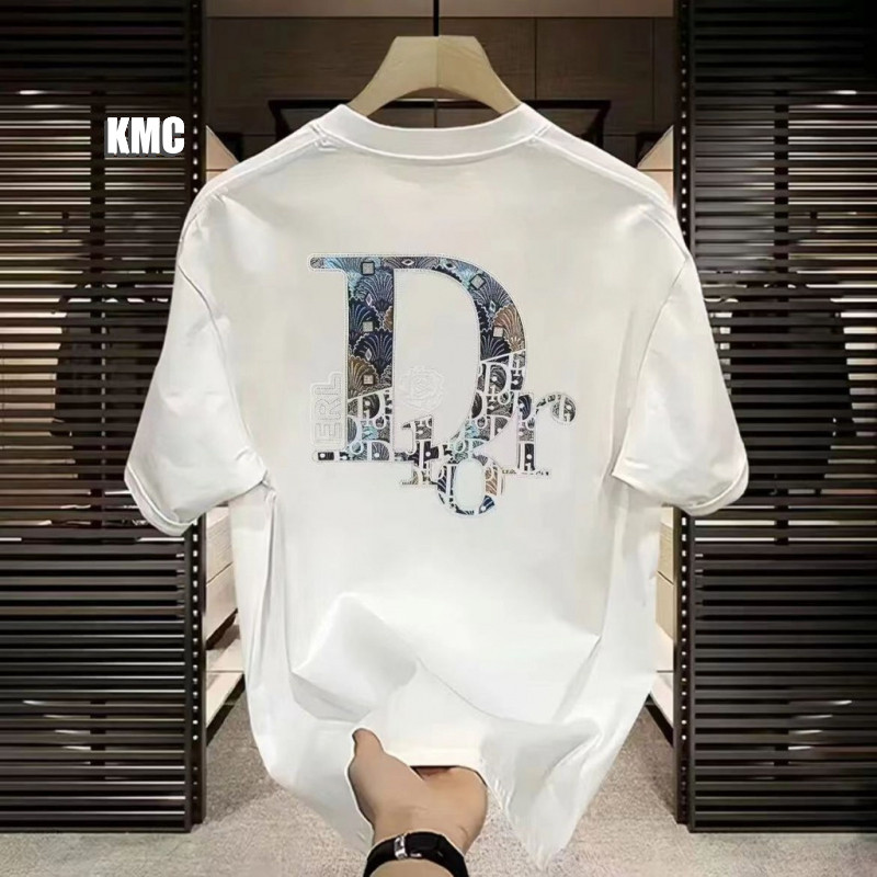ผู้ชายเสื้อยืดแขนสั้นด้านบนผ้าฝ้ายแท้หนาปอนด์ ง เปลือกพิมพ์สองด้านถนนสบายๆอินเทรนด์เสื้อยืด เจเอสเอ็ม