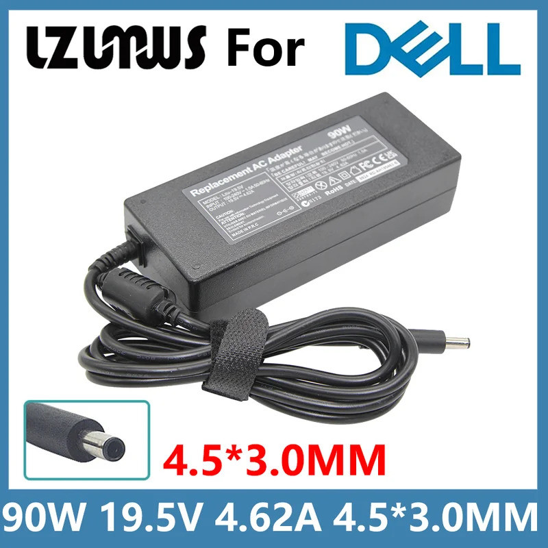 19.5V 4.62A 90W 4.5*3.0MM AC แล็ปท็อปสําหรับ Dell XPS 11 12 13 L321X L322X Inspiron 12 14 15 24 Vost