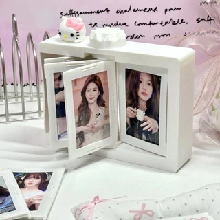 กรอบรูปหมุนได้ กรอบรูปหมุนได้ ใส่รูปโพลารอยด์ หมุนได้ 360° กรอบรูป การป้องกันที่แข็งแกร่ง เก็บความทรงจำได้จุใจ