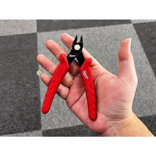 Milwaukee 48-22-6105 Mini Flush Cutters Spring Assisted Precision Wire Cutters สําหรับงานไฟฟ้า