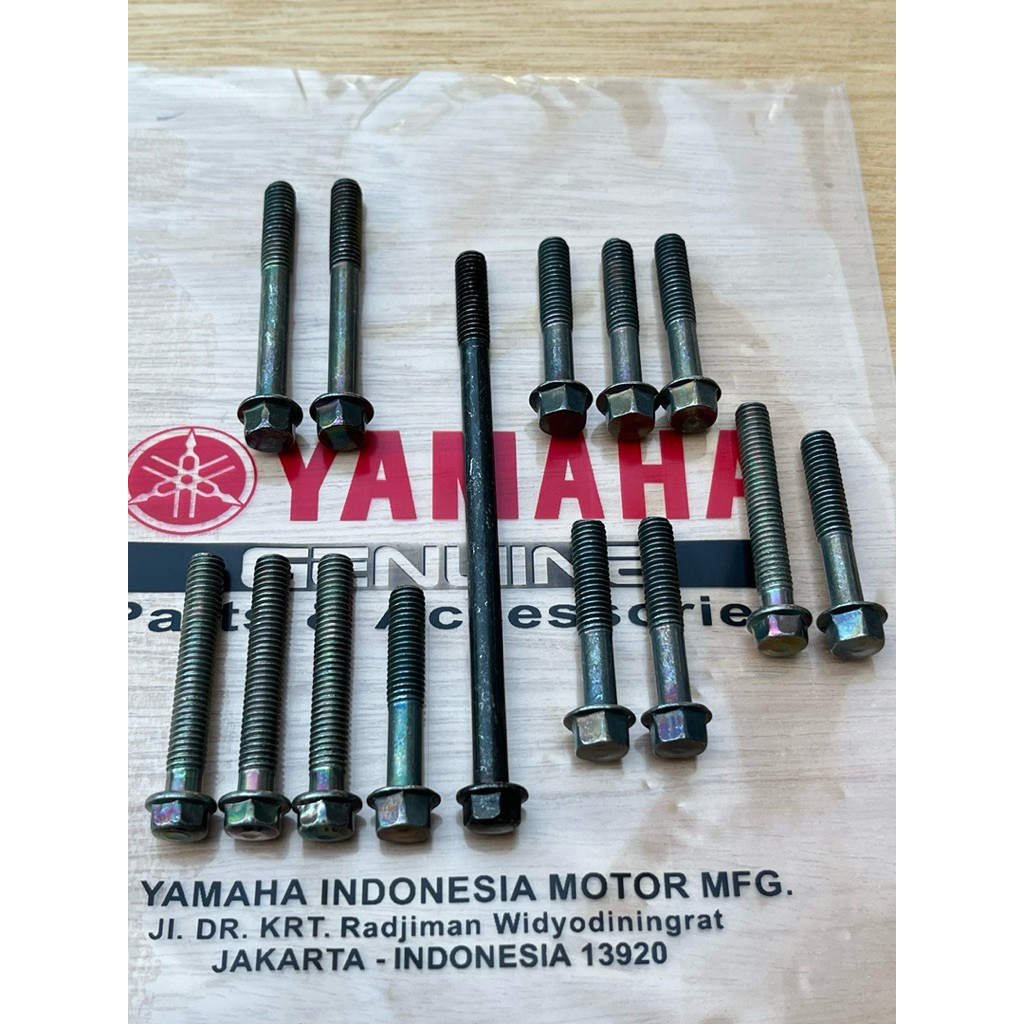 MESIN QUALITY สีดํา YAMAHA FIZR F1ZR ENGINE CRANK BOLT SET