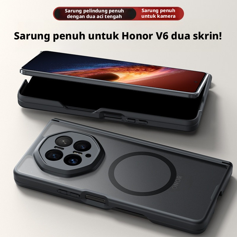 เคสแม่เหล็กสําหรับ Honor V3/V5/V6 HUAWEI Mate X5/X6/X7 Electroplated Matte Full Protection Shell