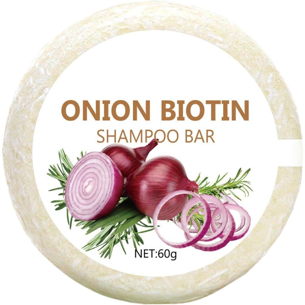 Onion Biotin Shampoo Bar 60g Onion Rosemary Shampoo Soap Nourishing Purifying Onion Biotin Shampoos 