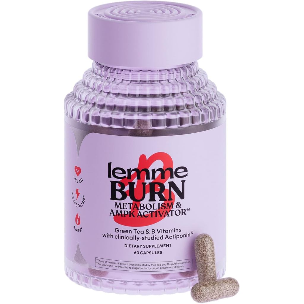 Lemmme Burn - Metabolsm, Belly Fat Burning + AMPK Activating อาหารเสริมสําหรับผู้ชายและผู้หญิง w/Cli