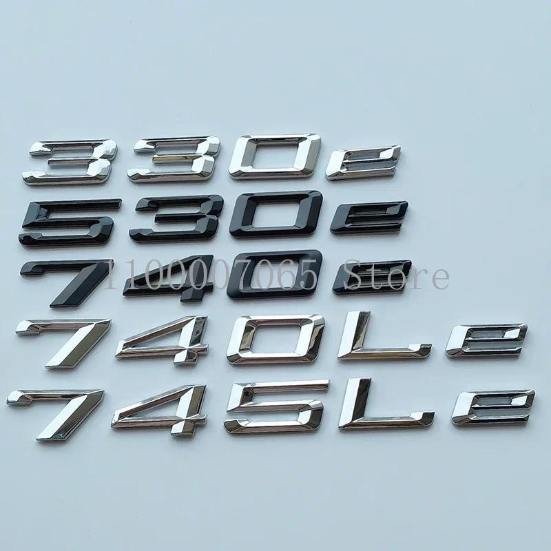 เก่าตัวอักษรตัวเลขตัวอักษร 330e 530e 740e 740Le 745Le ABS สัญลักษณ์สําหรับไฟฟ้ารถจัดแต่งทรงผม Trunk 