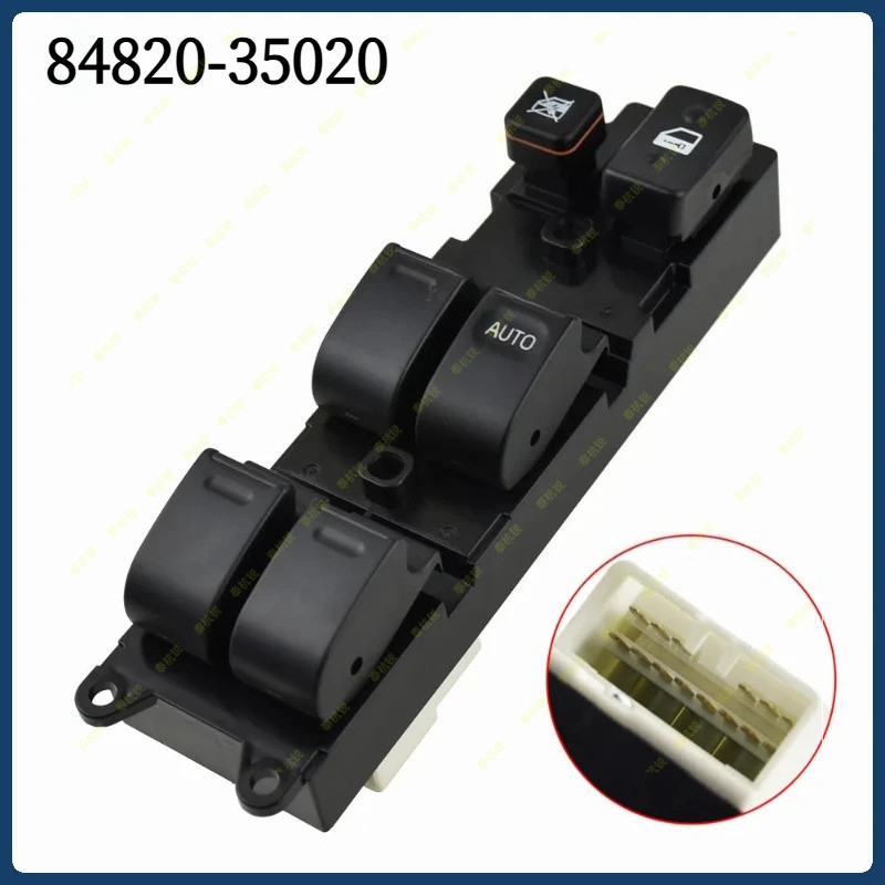 84820-35020 จัดแต่งทรงผมรถยนต์สําหรับ Toyota Landcruiser 80 Series 1990-1997 Power Window Master สวิทช์ควบคุม 84820-35020 8482035020