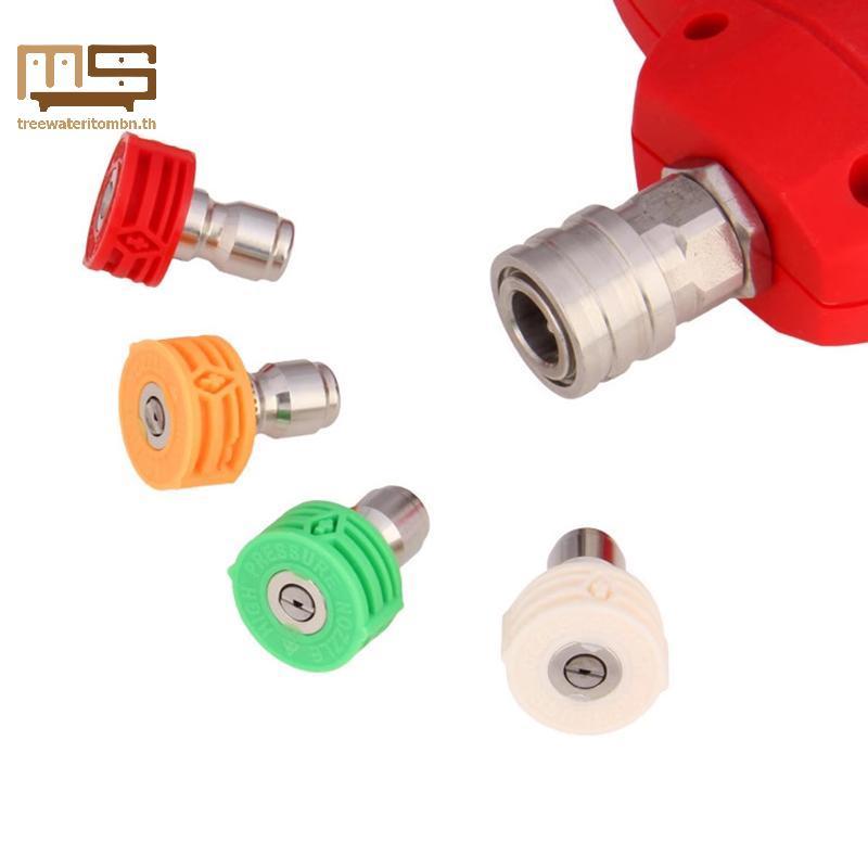 Tt 1 4in Qui Connector อะแดปเตอร์ปลายหัวฉีดเครื่องซักผ้าแรงดันสูงสําหรับทําความสะอาดรถยนต์เจ็ทน้ําทรงพลัง mbn