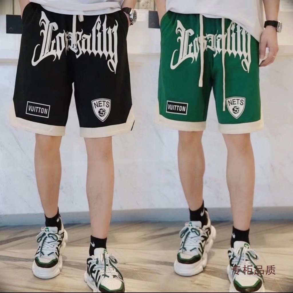 Embroidered Sports Shorts Basketball Shorts Men's Casual Loose Street Basketball Pants Quick-Drying 