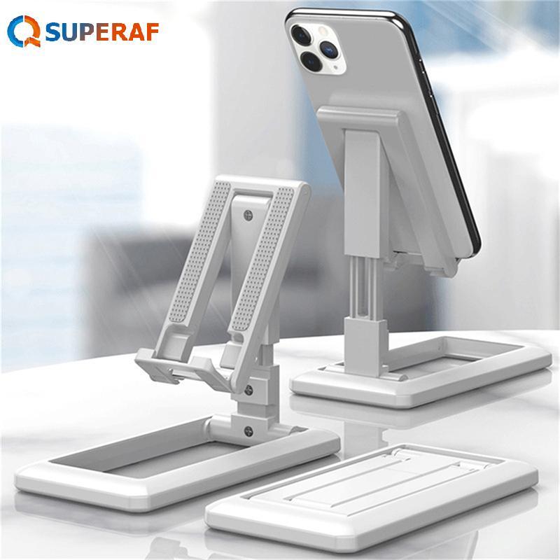 SUPERAF แบบพกพาแท็บเล็ตโทรศัพท์มือถือ Desktop Holder โต๊ะโทรศัพท์ขาตั้งปรับโต๊ะ Braet สมาร์ทโฟนขาตั้ง HOT