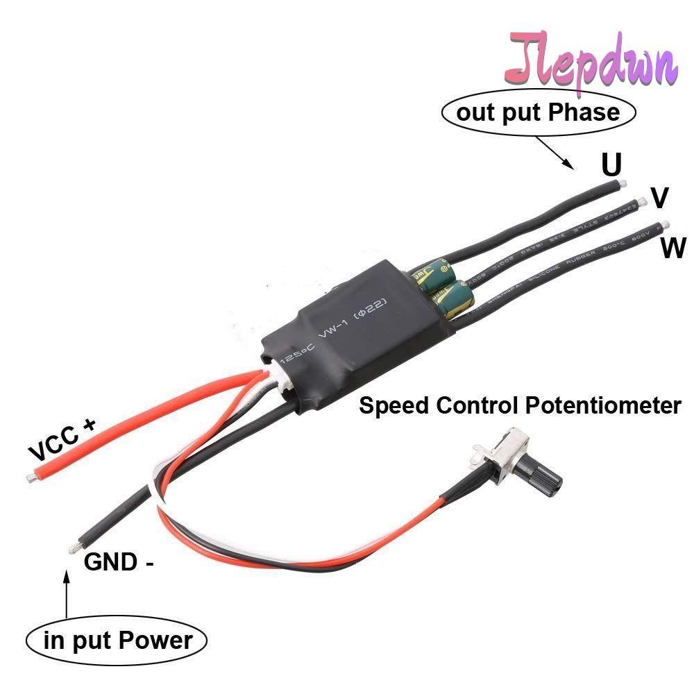 JEPDWN Hallless DC มอเตอร์ไดรฟ์, 3-Phase 200W BLDC มอเตอร์แบบไม่มีแปรง, DC Brushless ความเร็วสูง DC 