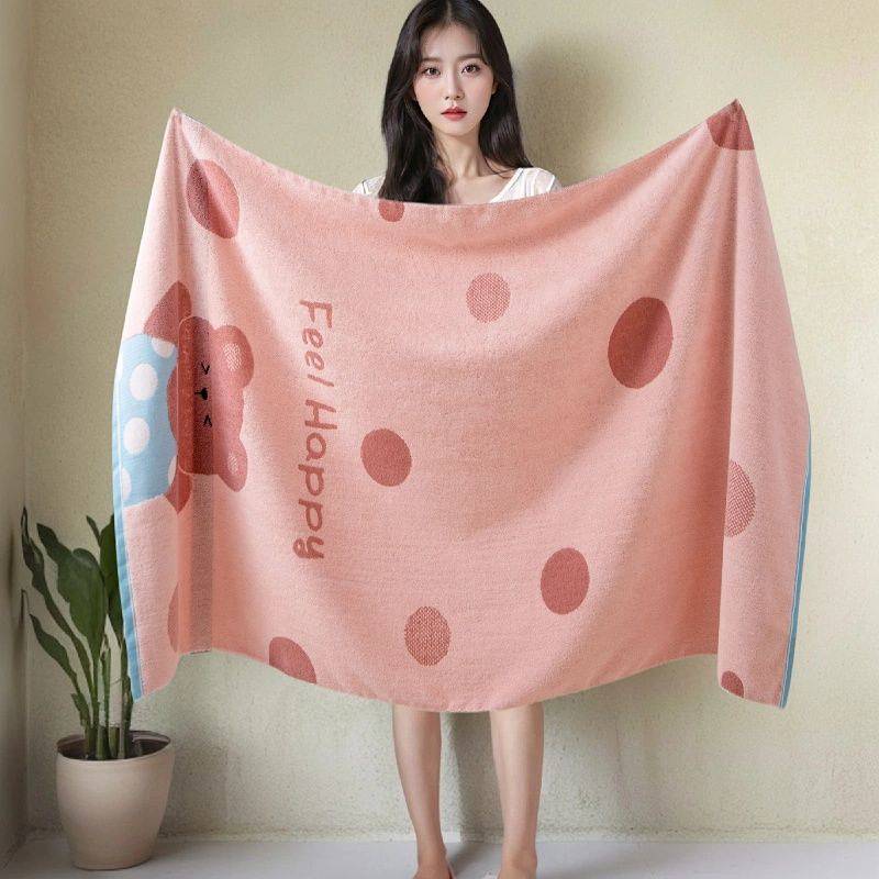 Cotton Bath Towel Cotton Baby Cover Towel No Lint No Fading Baby Adult Bathing Bath Towel fzIG