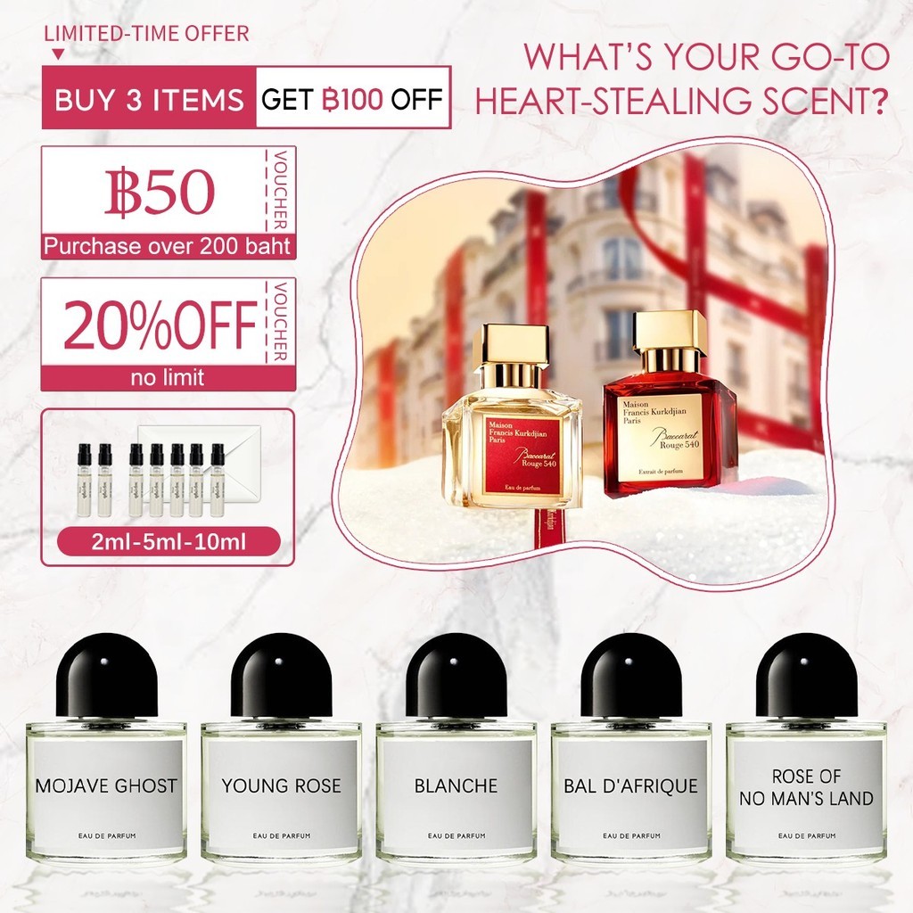 【พร้อมส่ง✈️】แท้💯% Blanche & Mojave Ghost & Young Rose & La Tulipe EDP 2ml/5ml/10ml น้ําหอม unisex