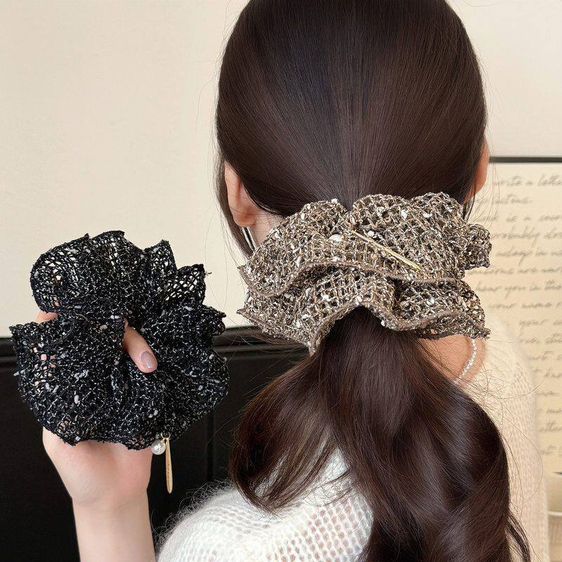 ประณีต Hollow ถักผม Tie Simple Head Tie All-Match ไม่เจ็บผมหางม้าผม Tie