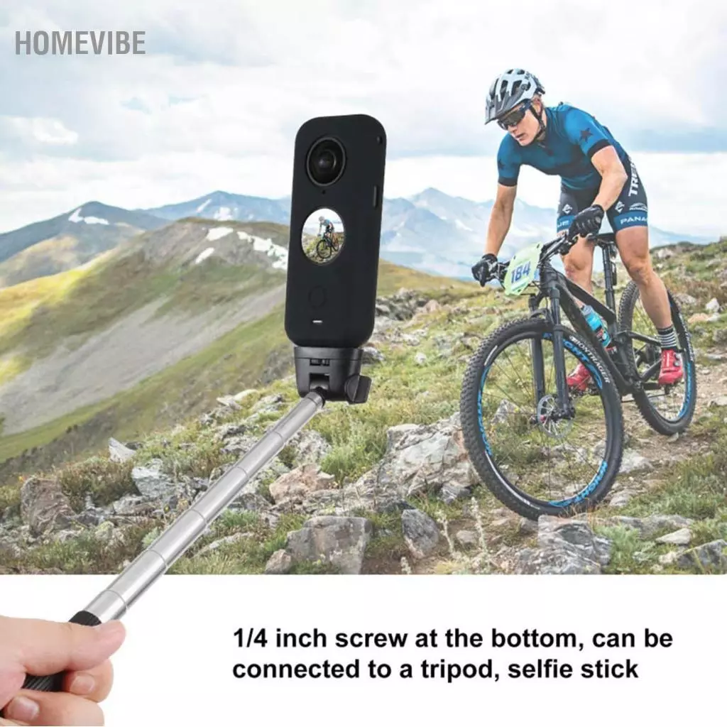 HomeVibe PULUZ เคสซิลิโคนพร้อมฝาครอบเลนส์สำหรับ Insta360 ONE X2 thumbnail 5