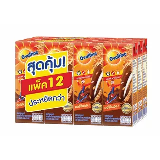[สินค้าส่งด่วน] โอวัลตินUHTไฮไนน์มอลต์ช็อคโกแลต180มลX12 OVALTINE UHT HI-9 MALTCHOCOLATE 180MLX12