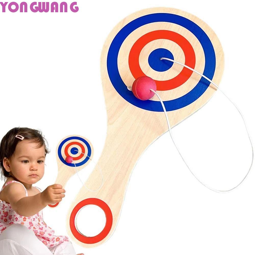 YONGWANG66HR ไม้ Paddle Ball เกม, ไม้ Paddle Red Ball ไม้เป้าหมาย Ball, Great น้ําหนักเบายืดหยุ่น St