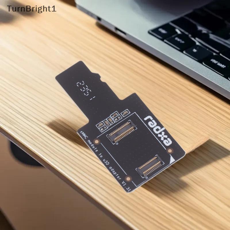 [TurnBright] EMC To USD Board Adapter Board MicroSD TF Card Burning Modules สําหรับ RO PI 4A/4B (*^▽