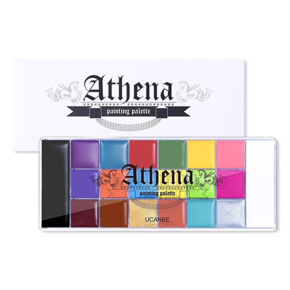 20 สี Athena สีน้ํามันฮาโลวีนเวทีแต่งหน้าสีน้ํา Face Paint Oil แต่งหน้า