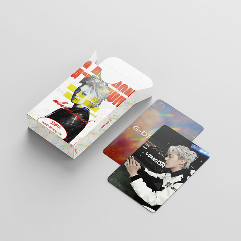 30-124pcs G-DRAGON GD การ์ด Lomo BIGBANG bermensch POWER สติกเกอร์ Holographic Photocards KWON JI YO