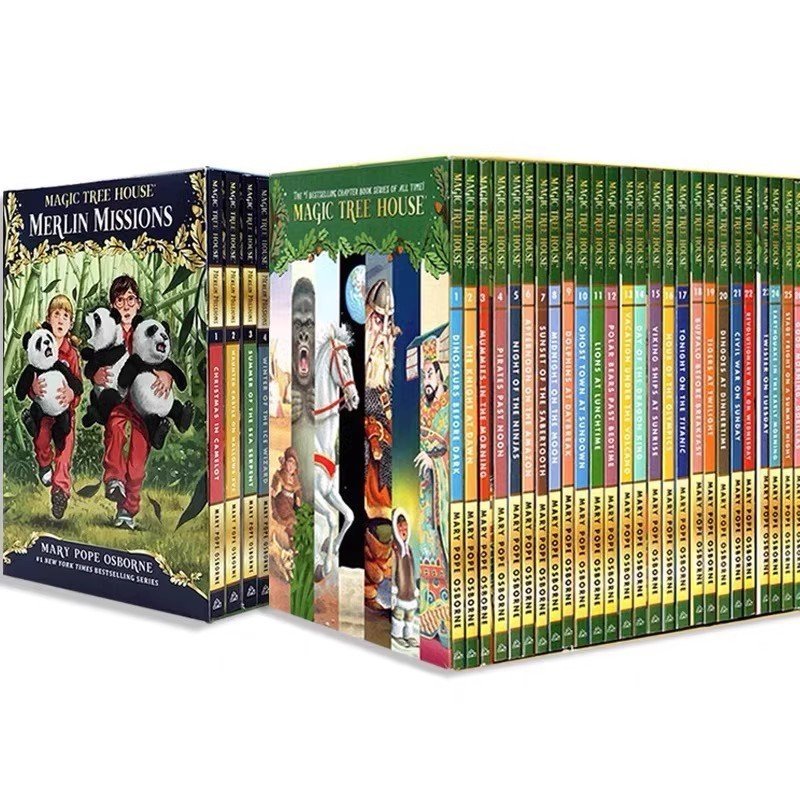 House Story magic English house Puzzle tree Children Full Set magic tree Book Novel