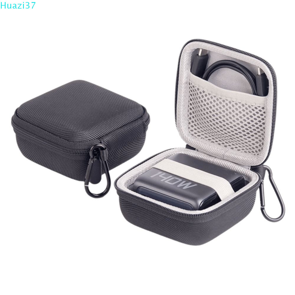 ANKER COMAME Charger Carrying, Hard EVA Charger Storage Bag,แบบพกพาสีดําอัจฉริยะดิจิตอลจอแสดงผลเครื่องชาร์จสําหรับAnker 140W Travel Storage